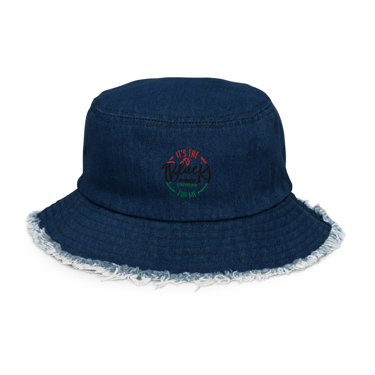 Certified Distressed denim bucket hat – Brown Bag Certified